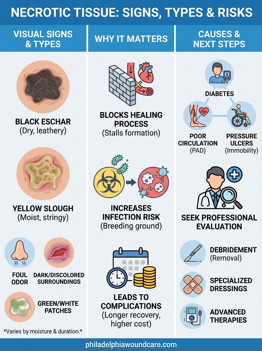 What Does Necrotic Tissue Look Like Signs Colors Texture What Does Necrotic Tissue Look Like Signs Colors Texture