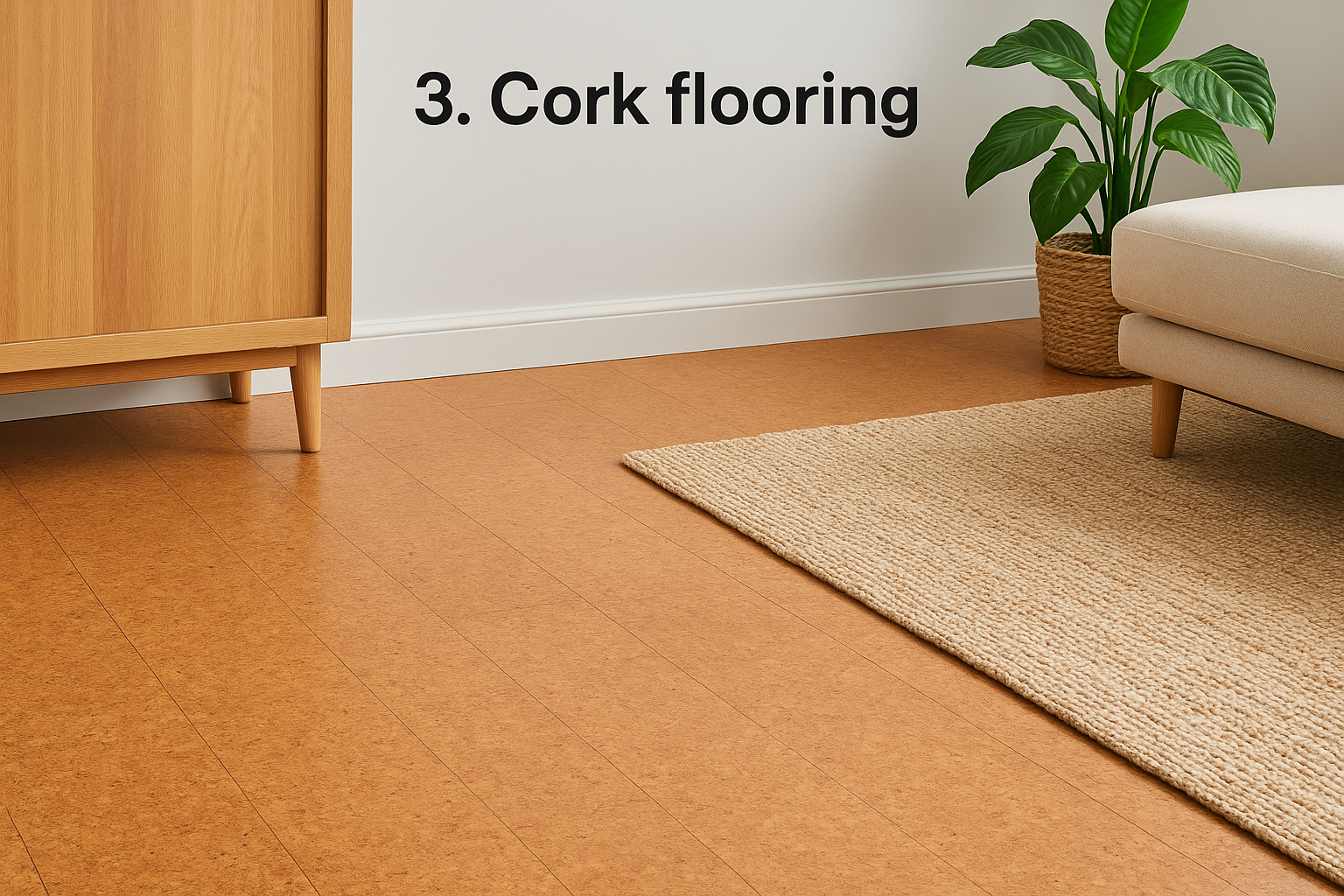 3. Cork flooring
