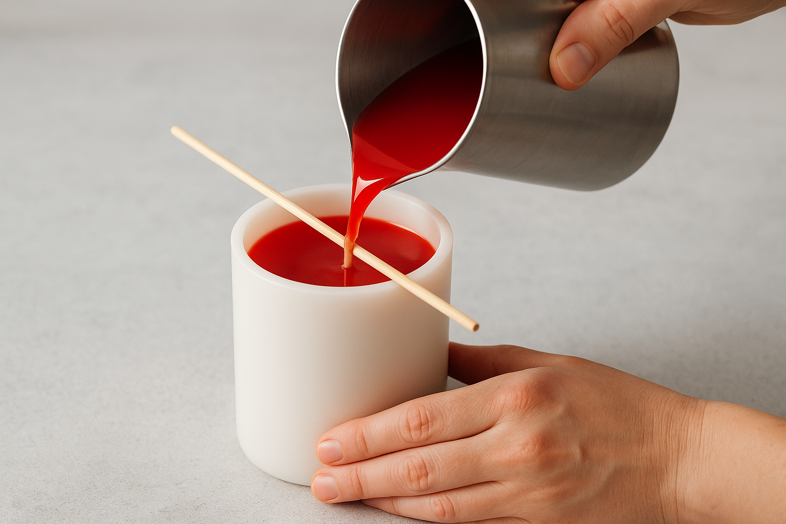 Execute the second pour correctly
