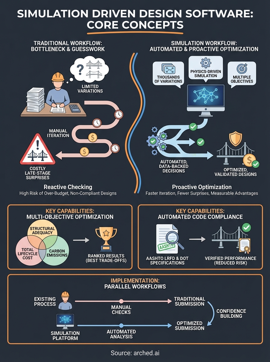 simulation driven design software infographic