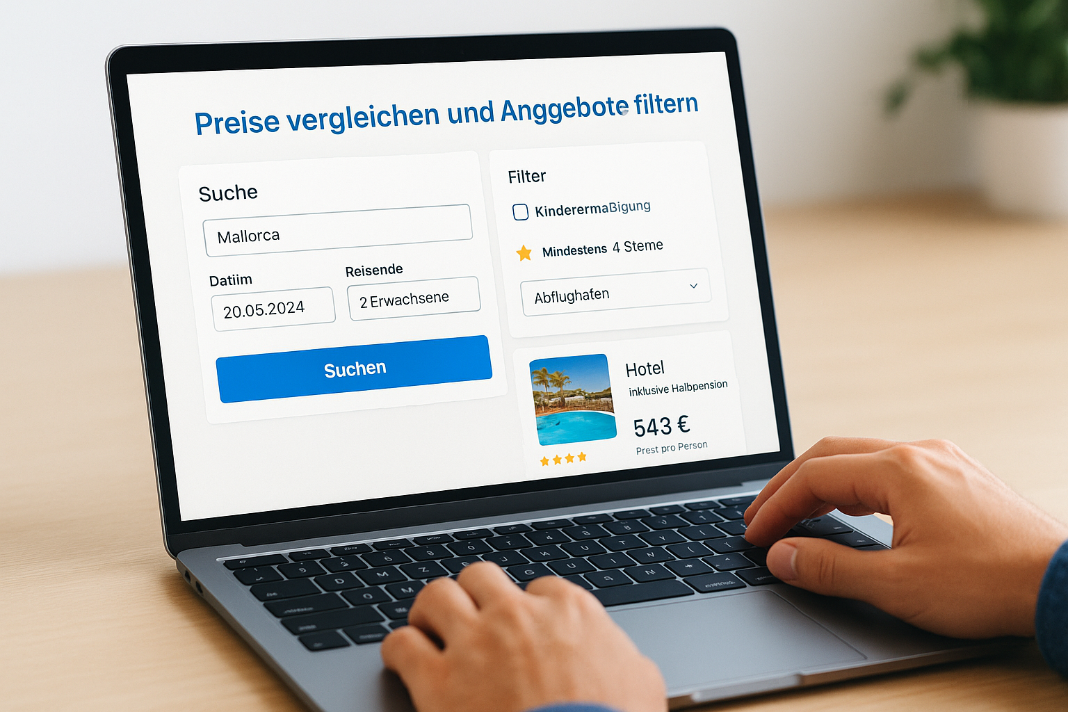 1. Reiseexperten.com nutzen: Preise vergleichen und Angebote filtern