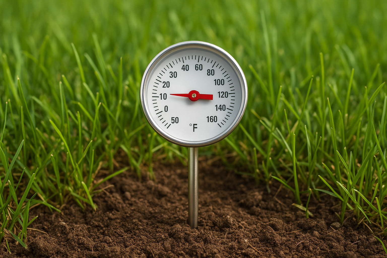 Check soil temperature at four inches