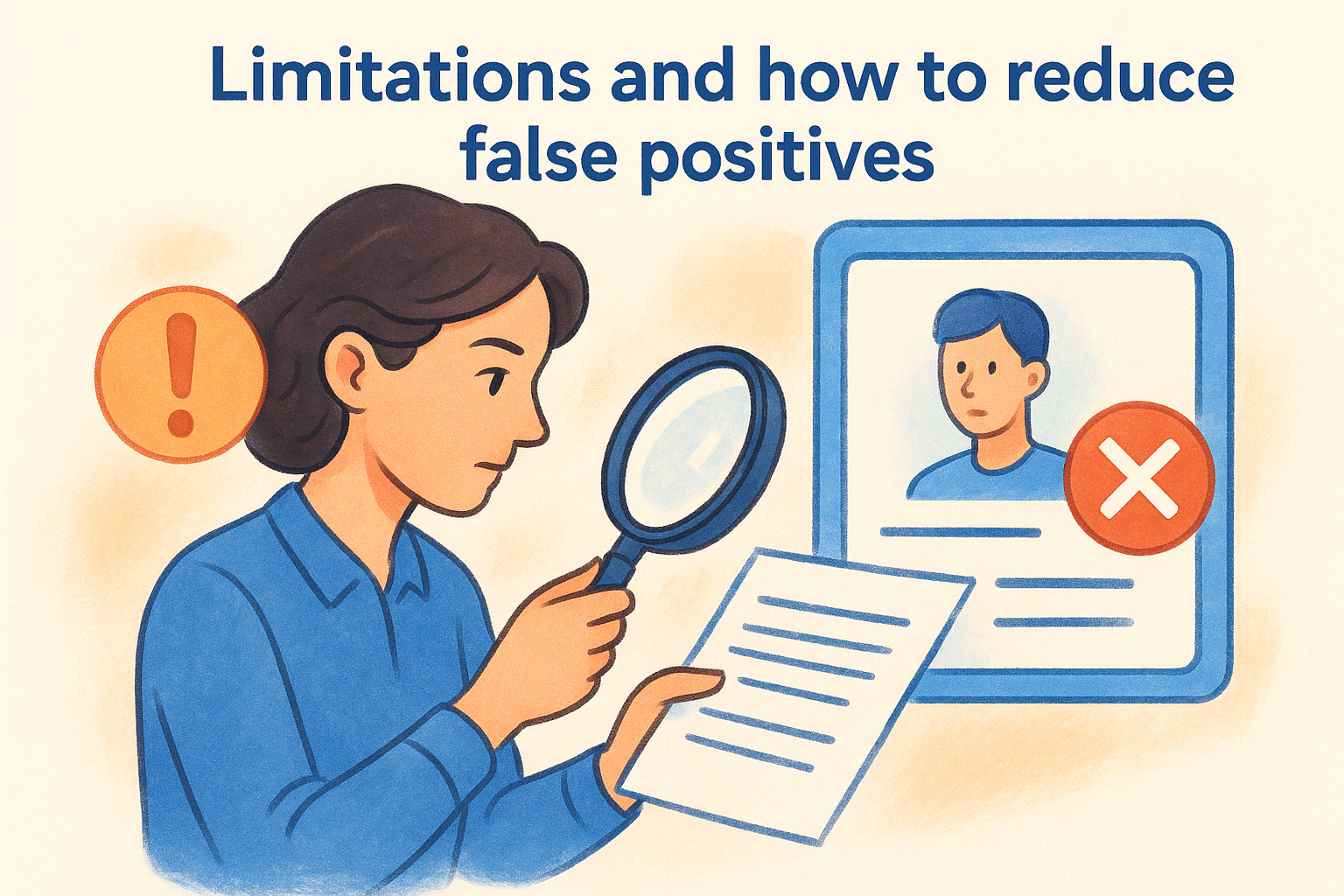 Limitations and how to reduce false positives