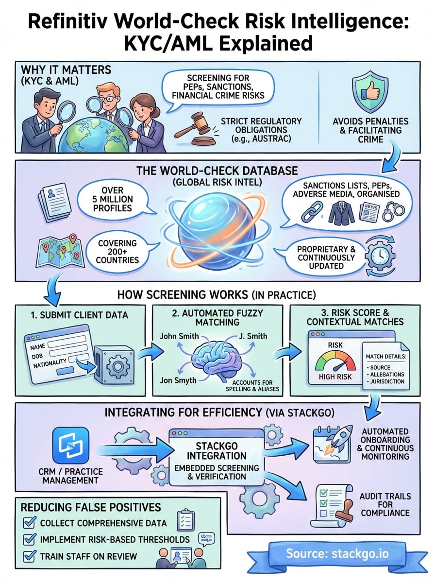 refinitiv world-check risk intelligence infographic