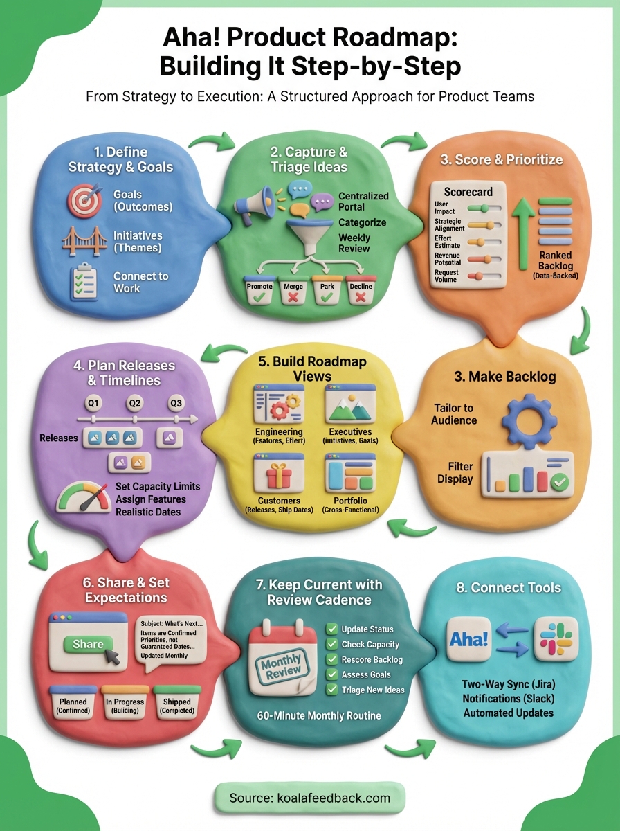 aha product roadmap infographic