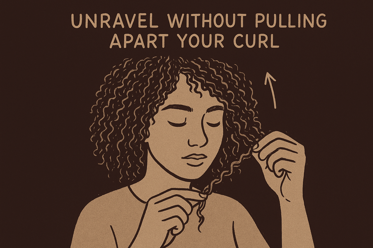 Unravel without pulling apart your curl