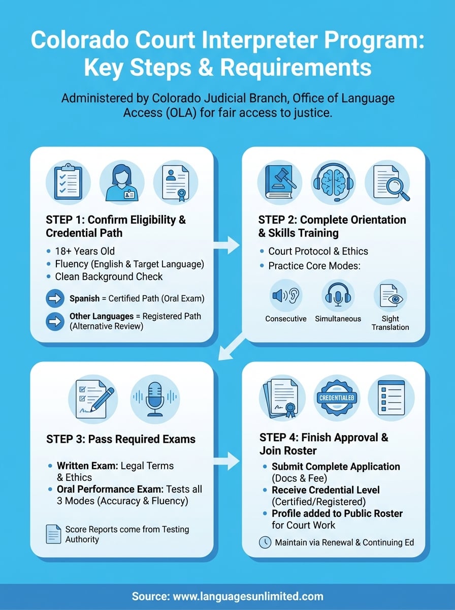 colorado court interpreter program infographic