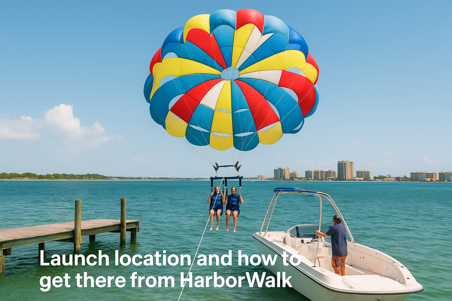 Launch location and how to get there from HarborWalk