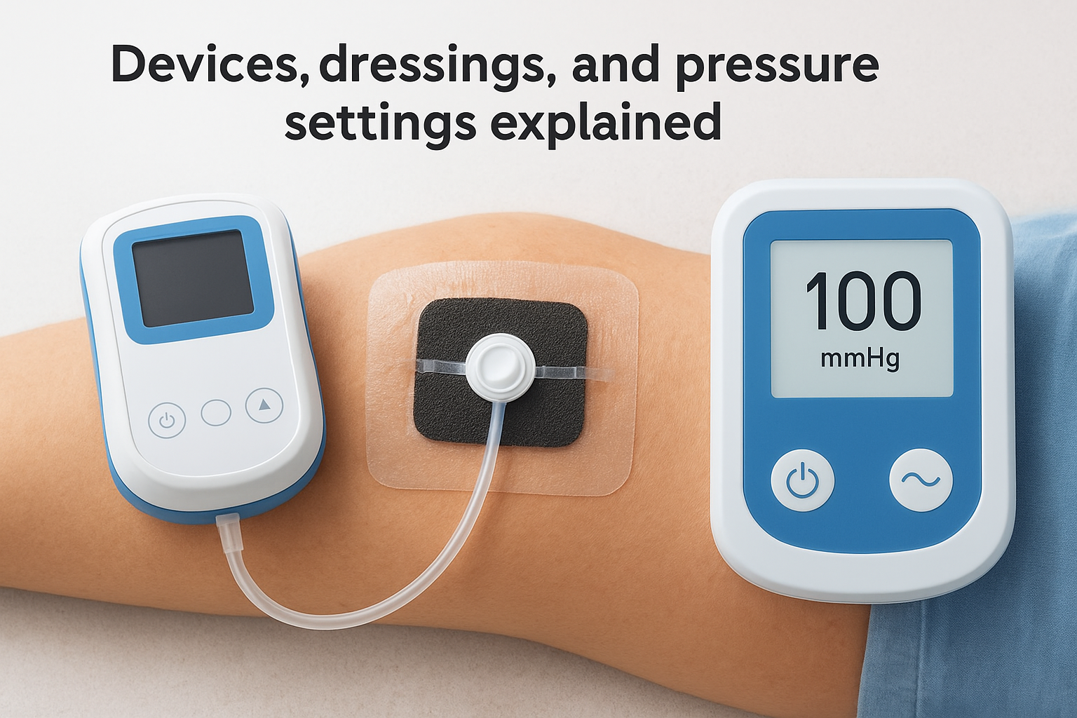 Devices, dressings, and pressure settings explained