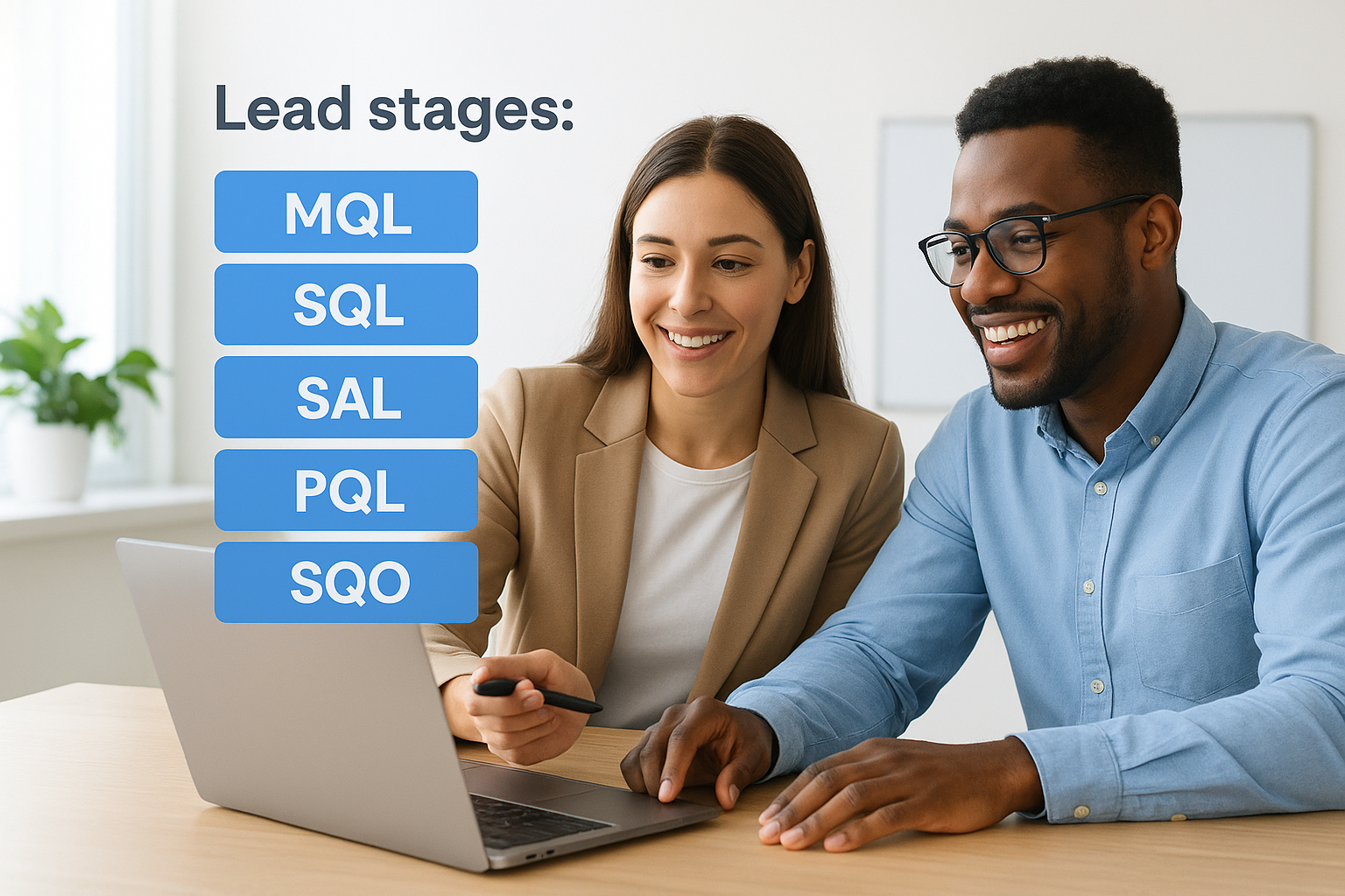 Lead Qualification Process: Steps, Criteria, And Examples Lead stages: MQL, SQL, SAL, PQL, and SQO