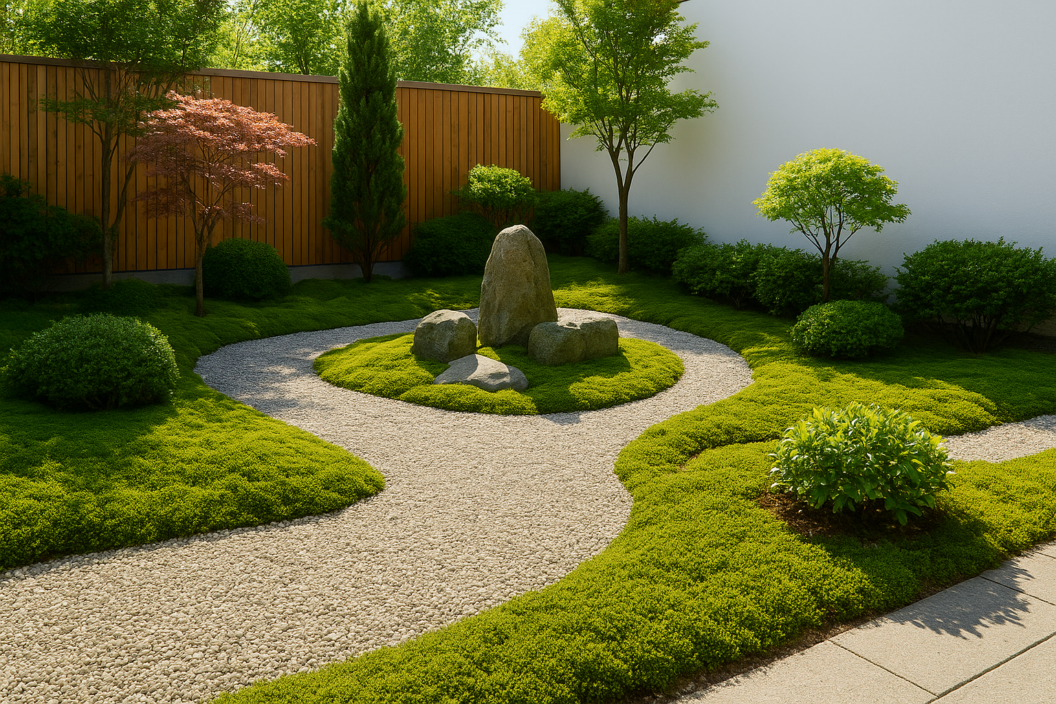How to plan a modern Japanese garden layout