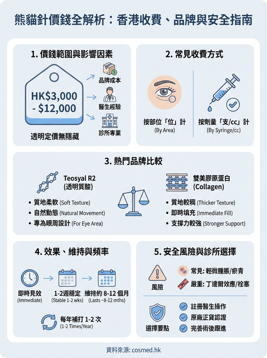 熊貓針價錢 infographic