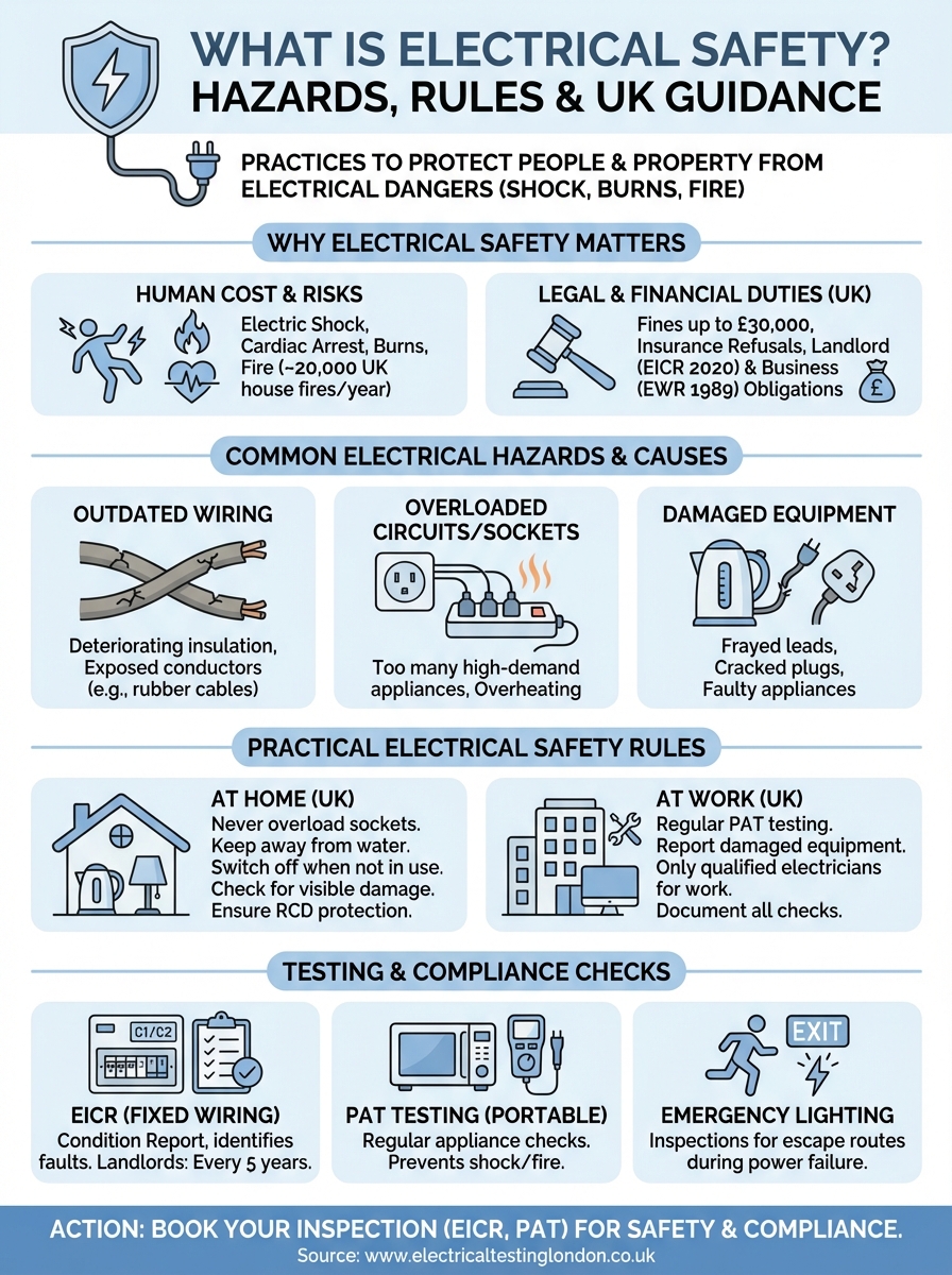 what is electrical safety infographic