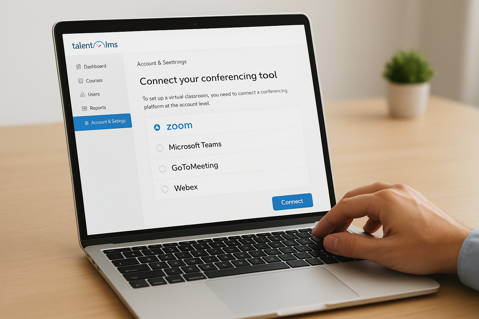 Connect your conferencing tool first