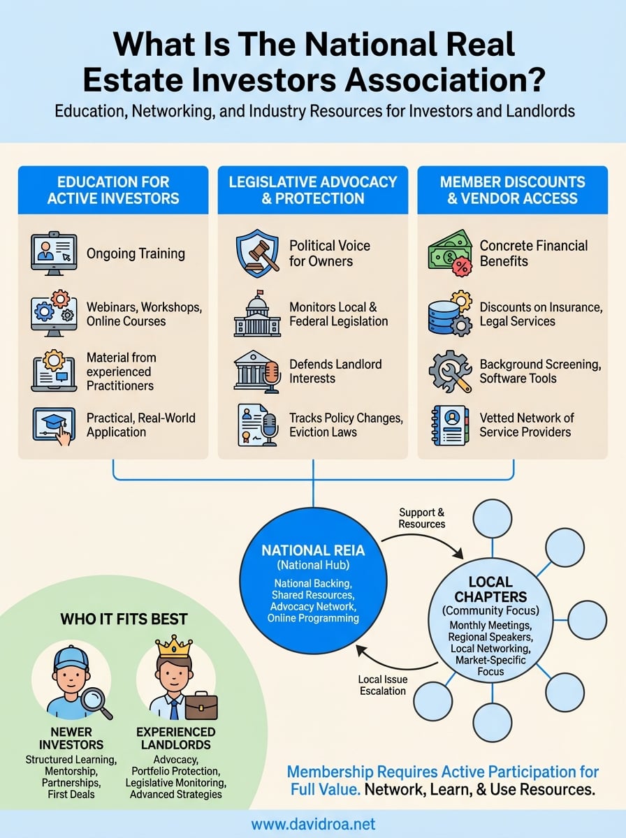 national real estate investors association infographic