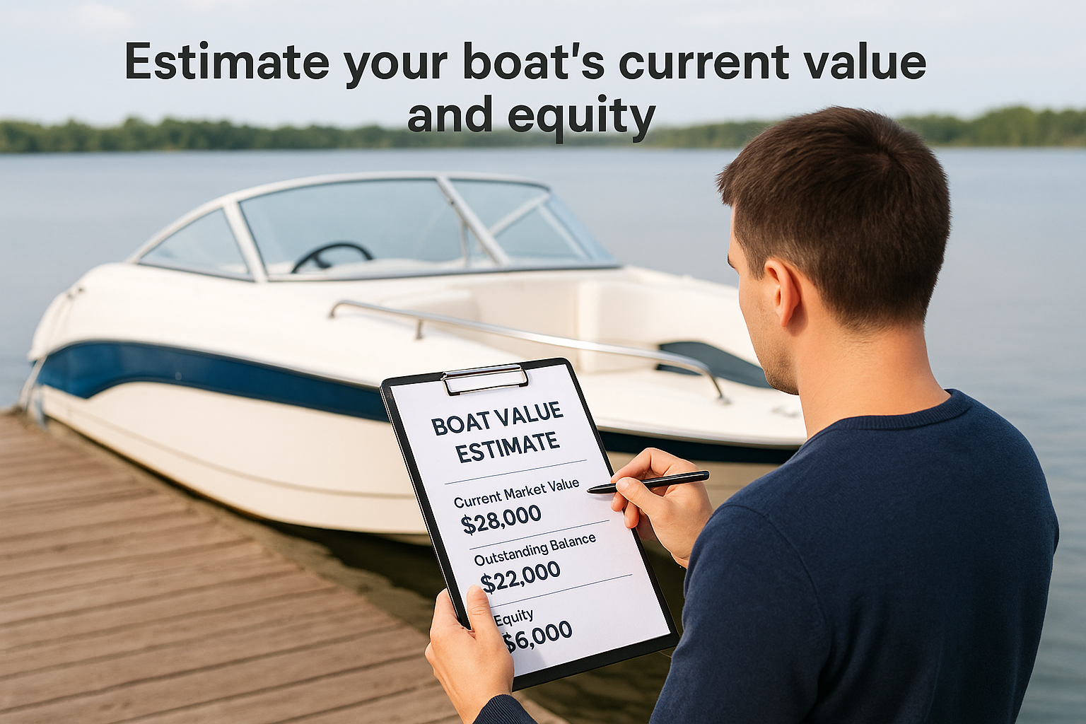 Estimate your boat's current value and equity