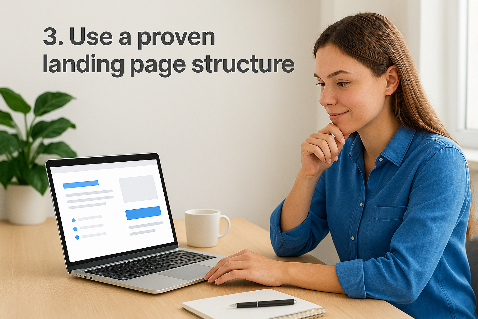 3. Use a proven landing page structure