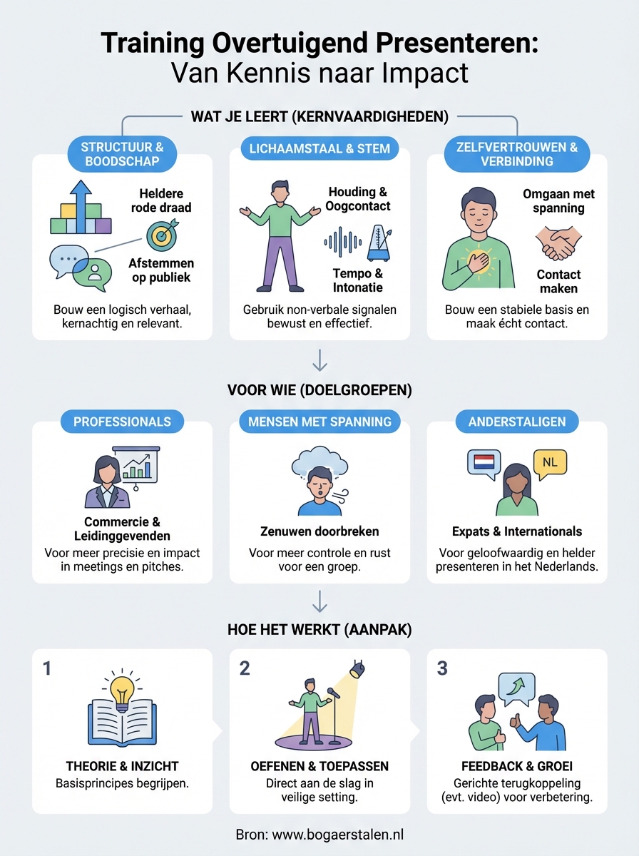 training overtuigend presenteren infographic
