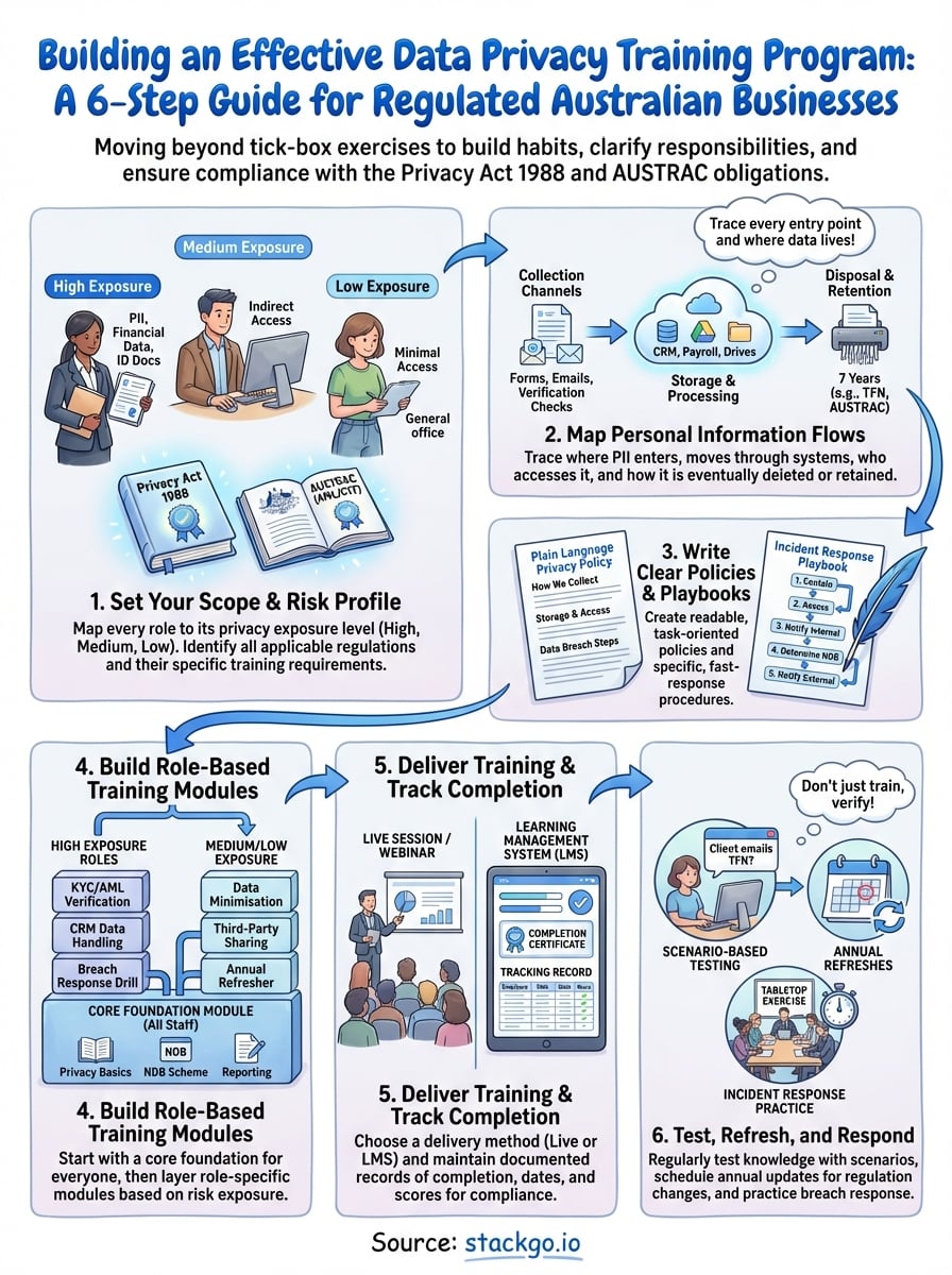 data privacy training for employees infographic