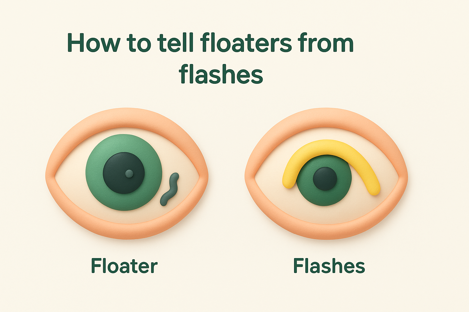 How to tell floaters from flashes