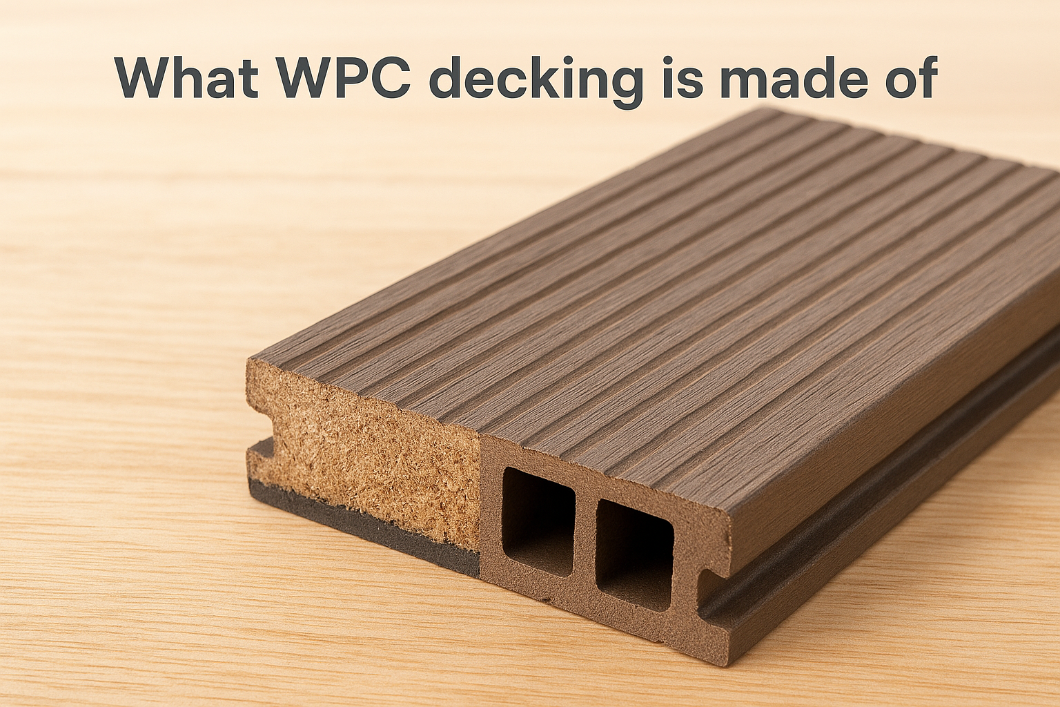 What WPC decking is made of