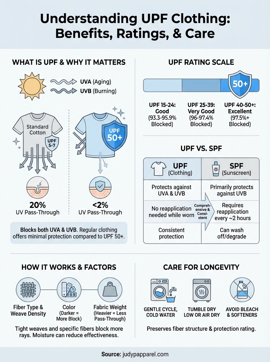 what is upf clothing infographic
