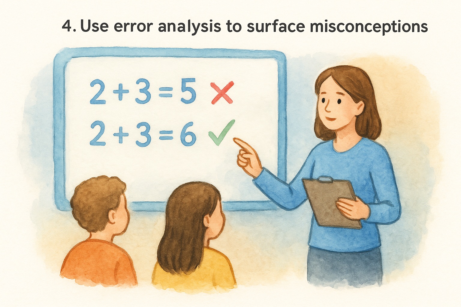 4. Use error analysis to surface misconceptions