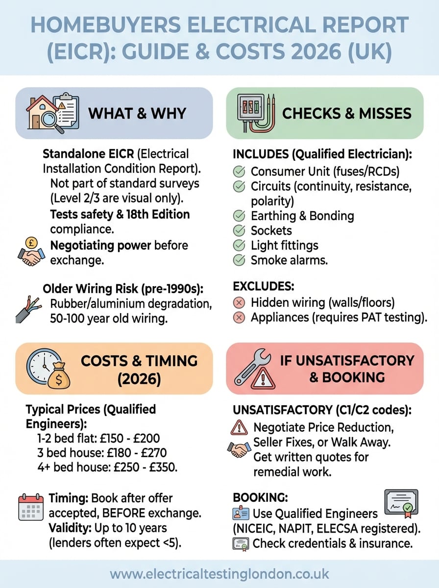 homebuyers electrical report infographic