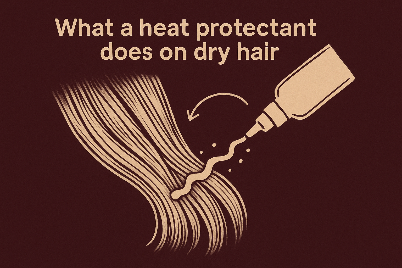 What a heat protectant does on dry hair