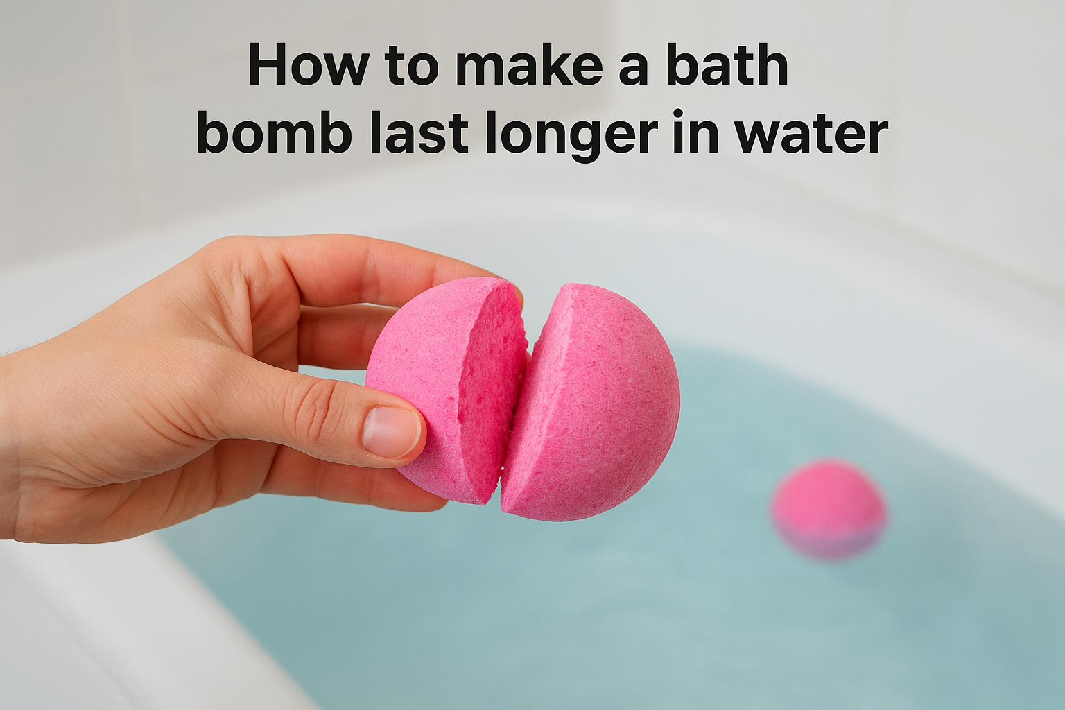 How to make a bath bomb last longer in water