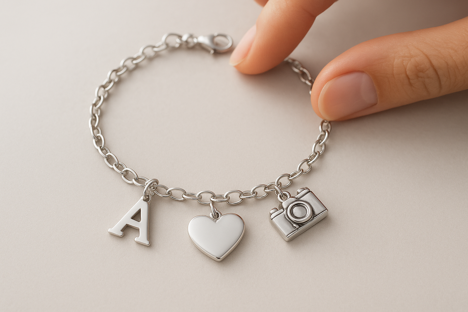 5. A charm bracelet she can keep building