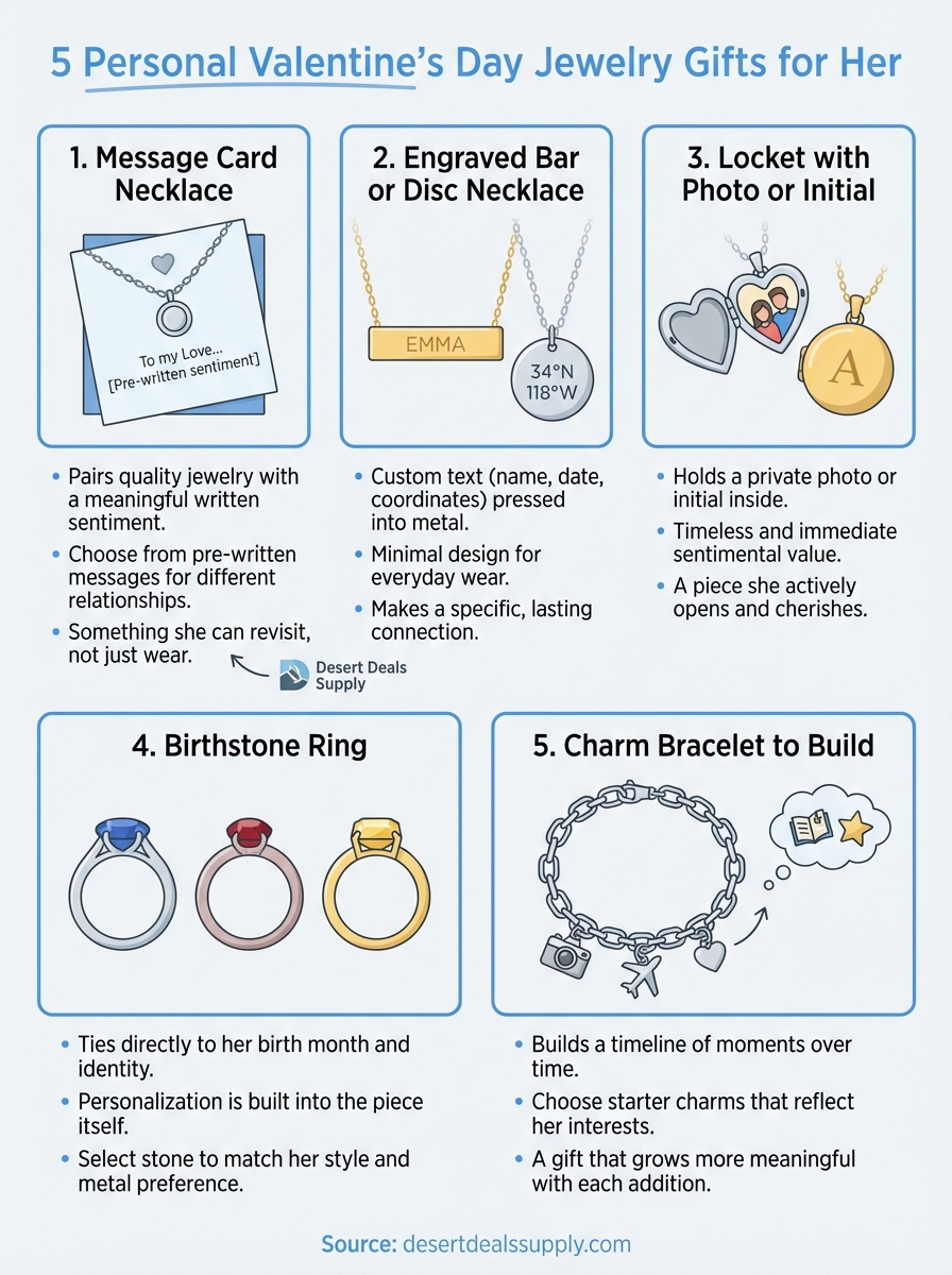 valentine's day jewelry gifts for her infographic