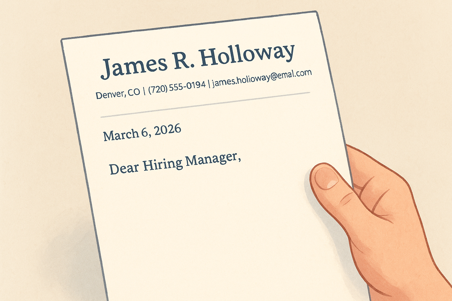 Step 3. Write a direct header and greeting