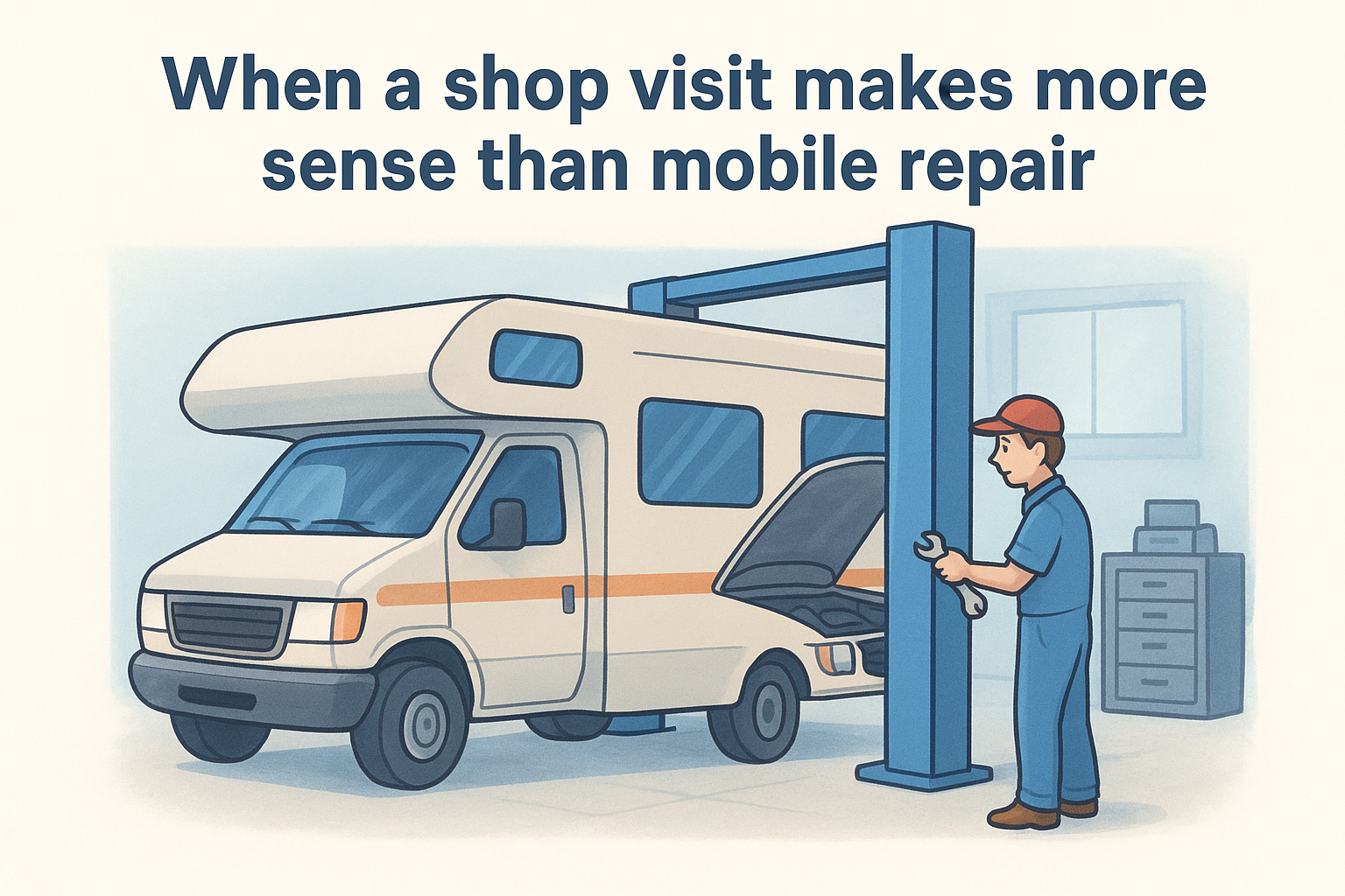 When a shop visit makes more sense than mobile repair