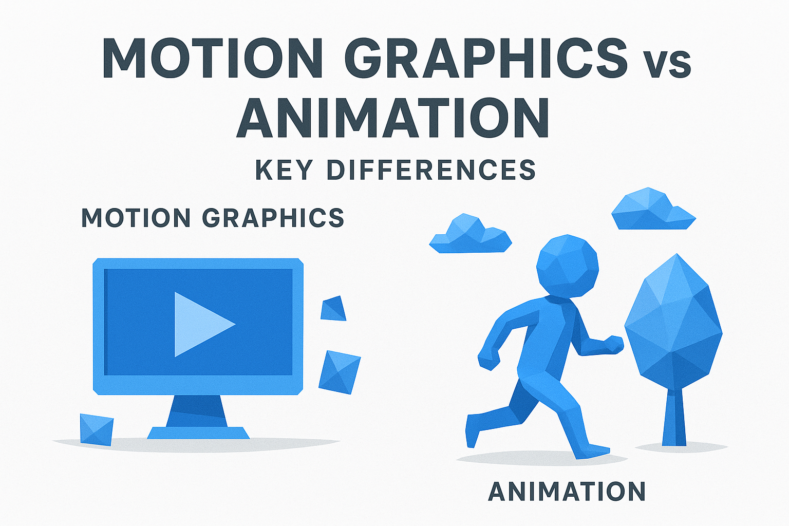 Motion graphics vs animation: key differences
