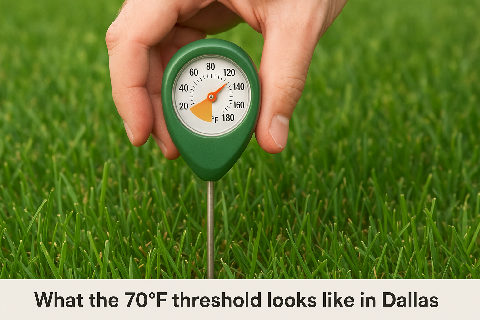 What the 70°F threshold looks like in Dallas