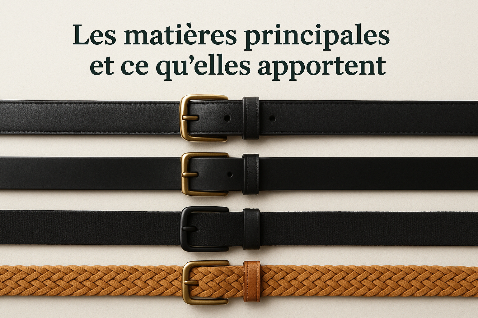 Matières de ceinture large pour robe