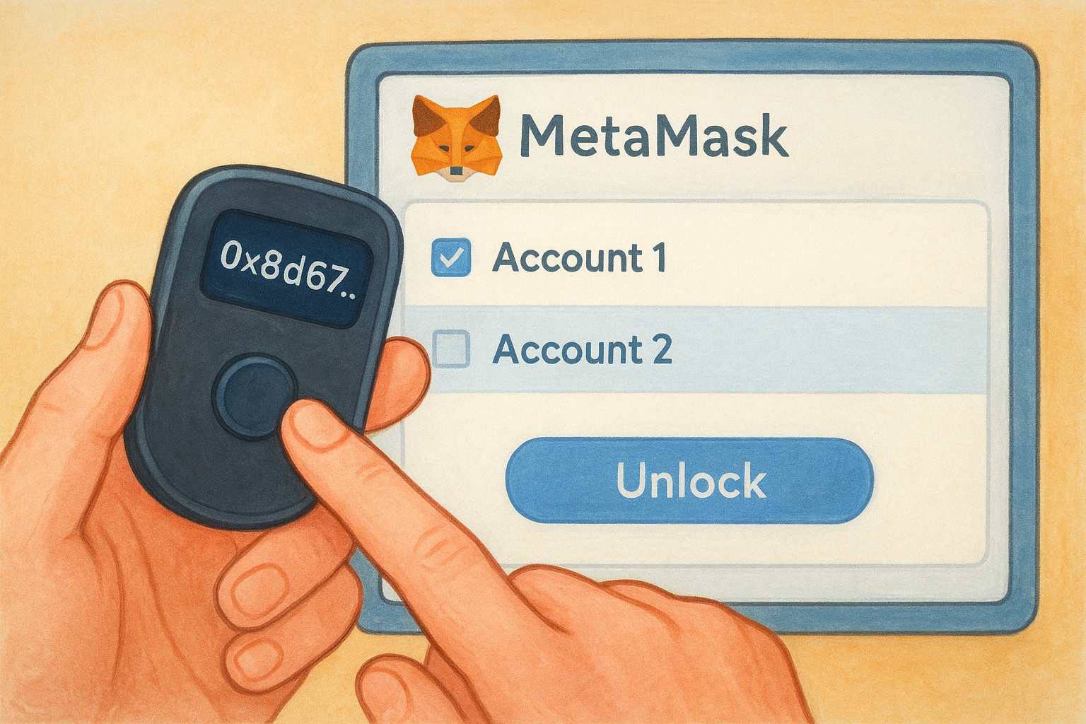 Verify the address on your device