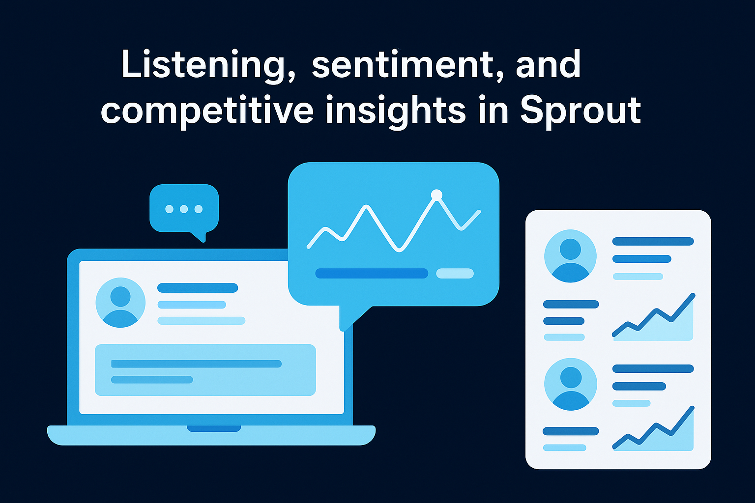 Listening, sentiment, and competitive insights in Sprout