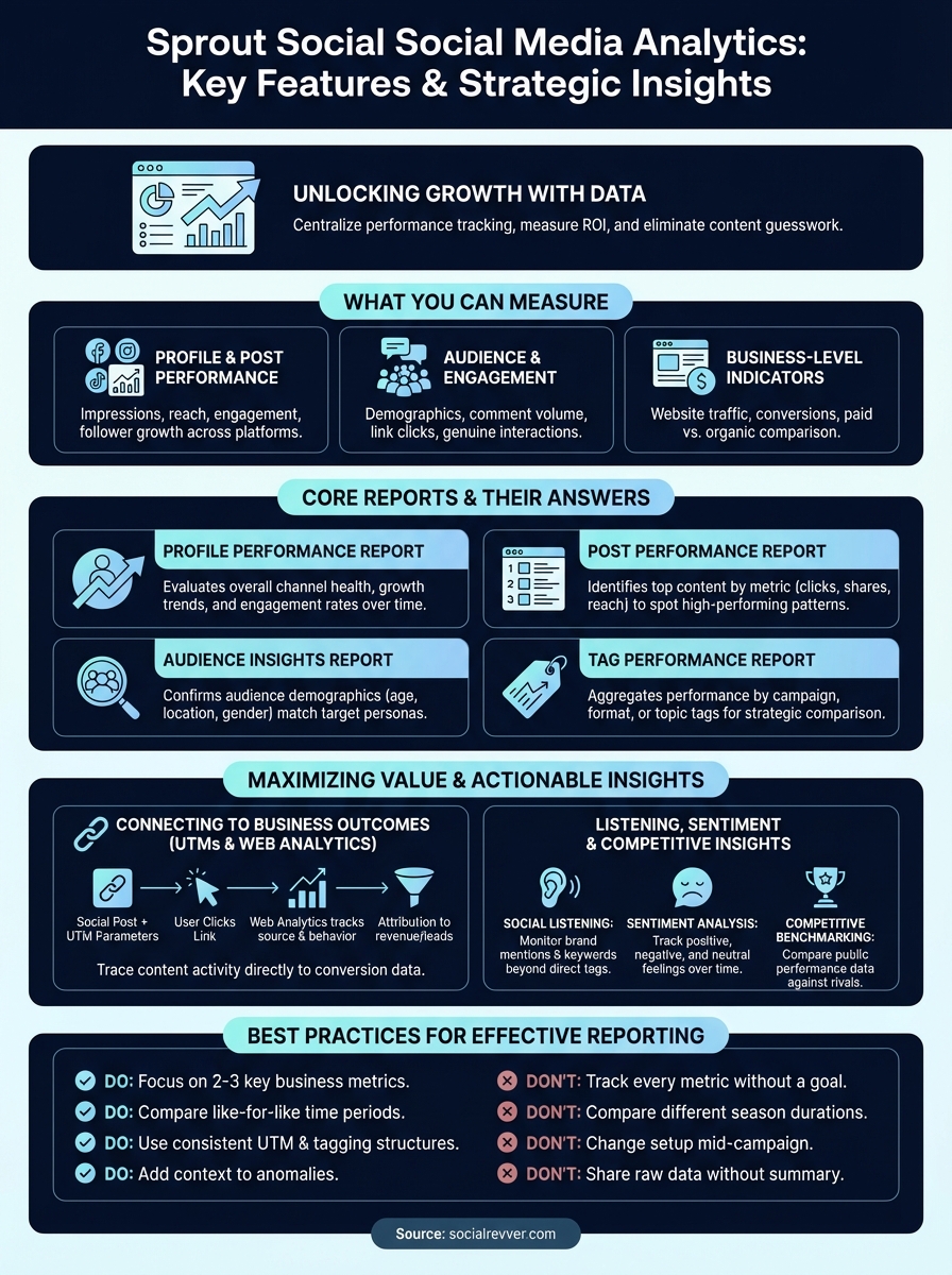 sprout social social media analytics infographic