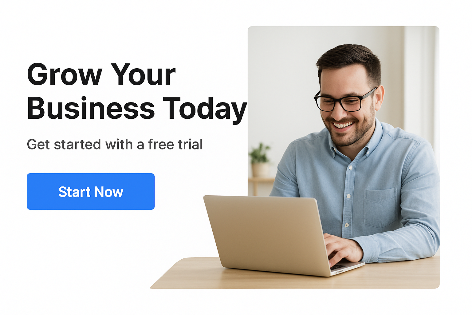 4. Build an above-the-fold hero that answers why and why now