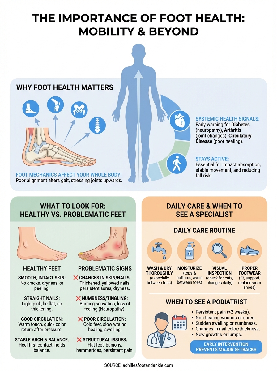 importance of foot health infographic