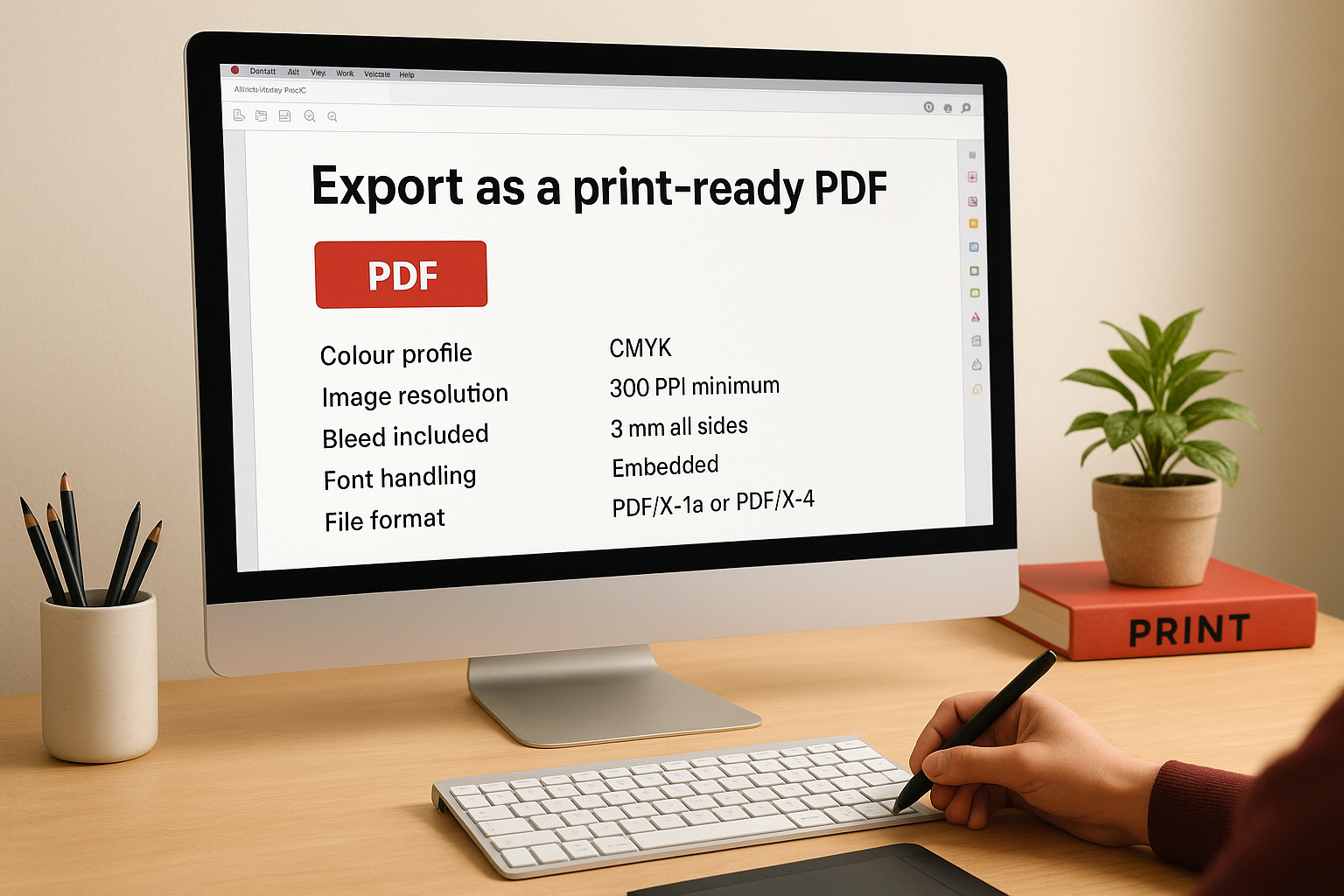Export as a print-ready PDF