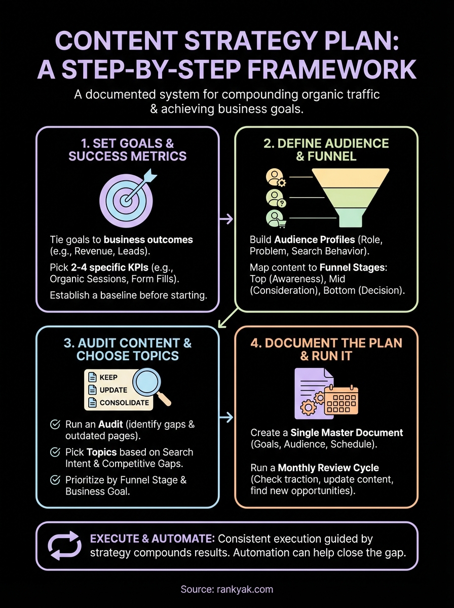 content strategy plan infographic