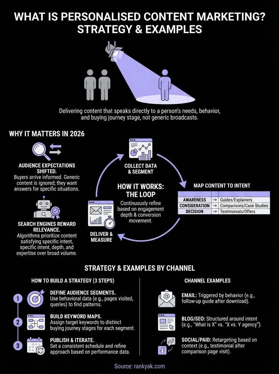 personalised content marketing infographic