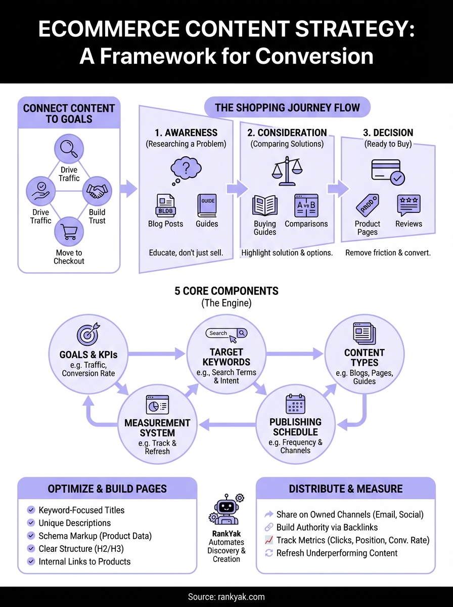 ecommerce content strategy infographic