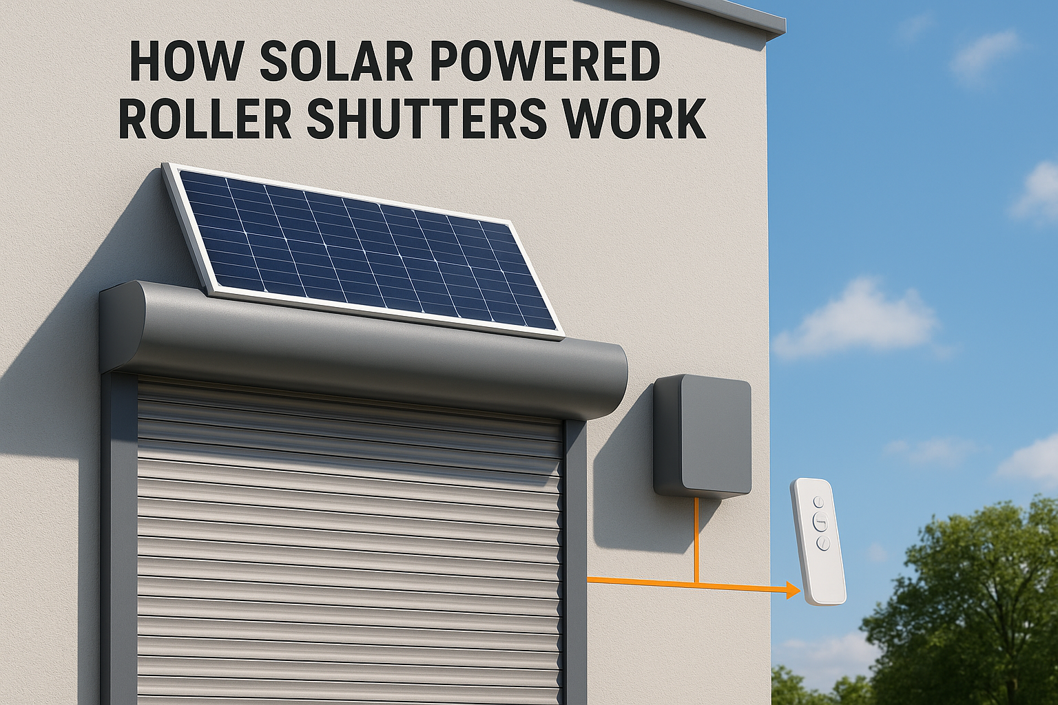 How solar powered roller shutters work