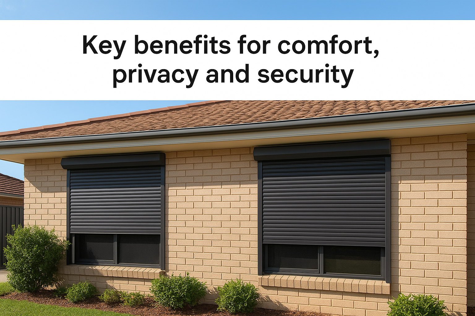 Key benefits for comfort, privacy and security
