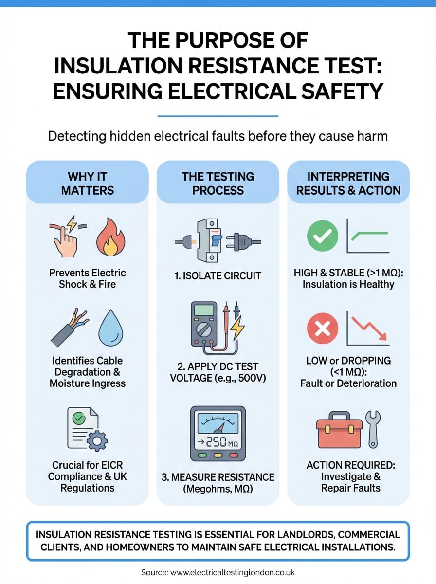 purpose of insulation resistance test infographic