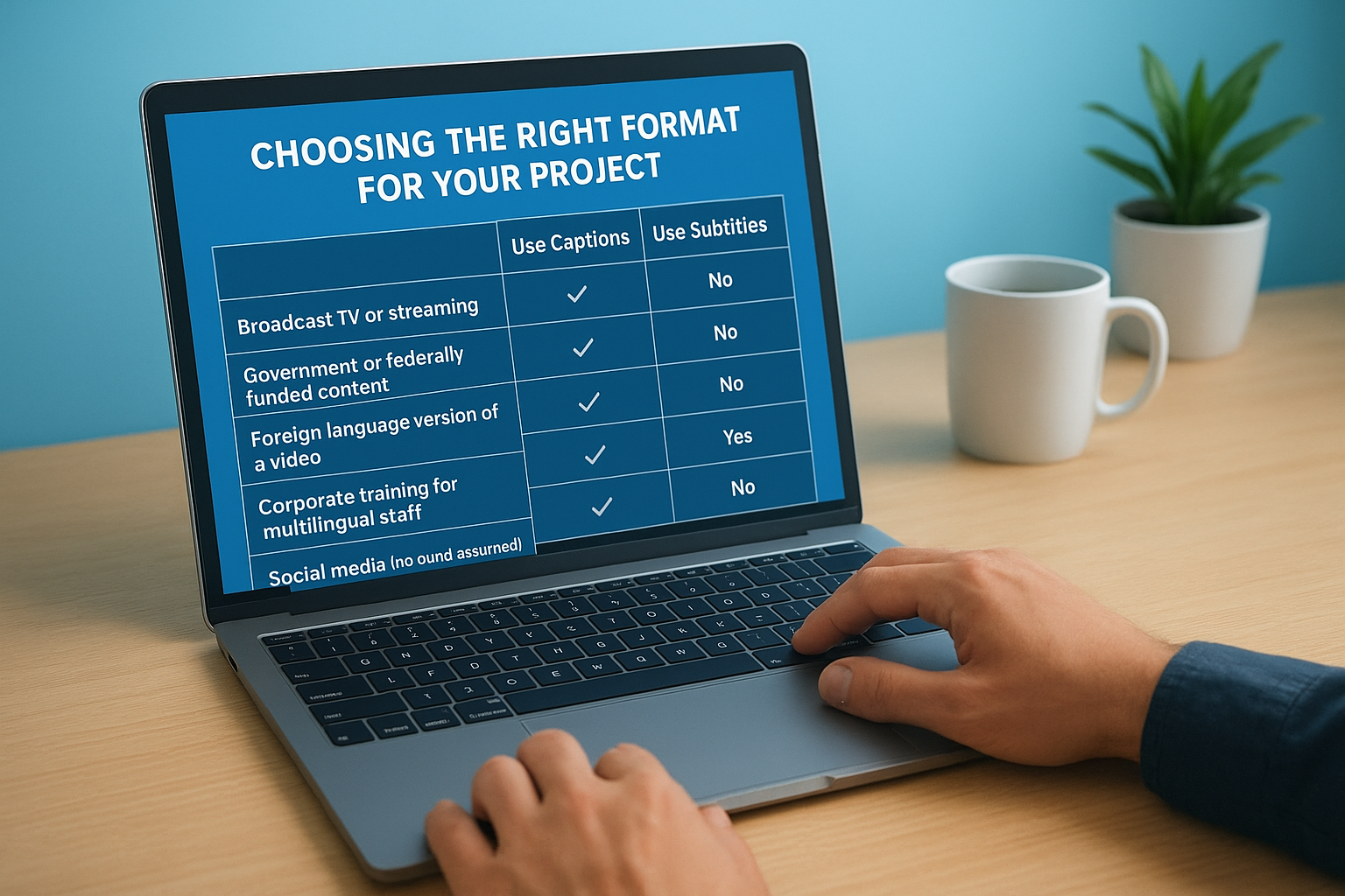 Choosing the right format for your project